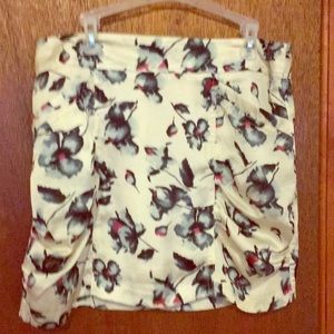 Forever21 floral slant pocket. Very flattering
